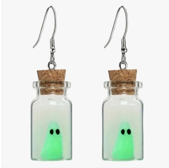 Jewelry - Ghost in a Bottle Earrings | Glow-in-the-Dark Halloween